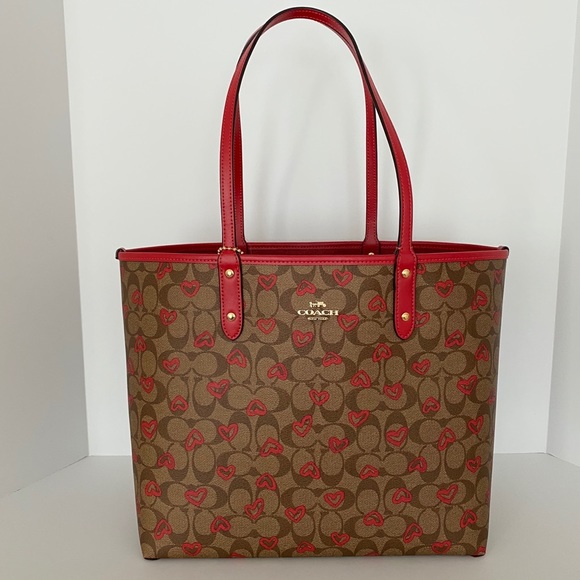 Coach Handbags - Coach Reversible Crayon Hearts Signature Tote
